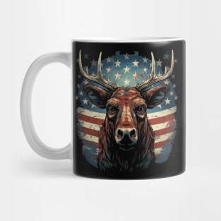 Patriotic Moose Mug